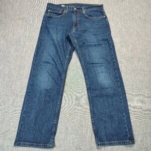 Levis Jeans Mens Size 34x32 Dark Wash Indigo 559 Relaxed Fit Straight Leg Denim